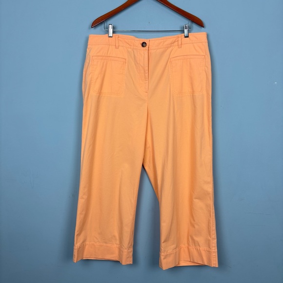 Talbots Orange Capri Pants  Straight Size 18 NWT - Picture 1 of 11